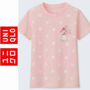 UNIQLO PIXAR TOY STORY BOPEEP BO PEEP POLKADOT SHIRT DISNEY WORLD DISNEYLAND